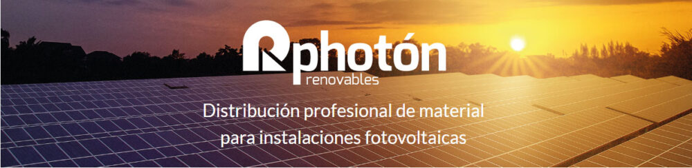 Photón Renovables: Distribución profesional de material para instalaciones fotovolticas