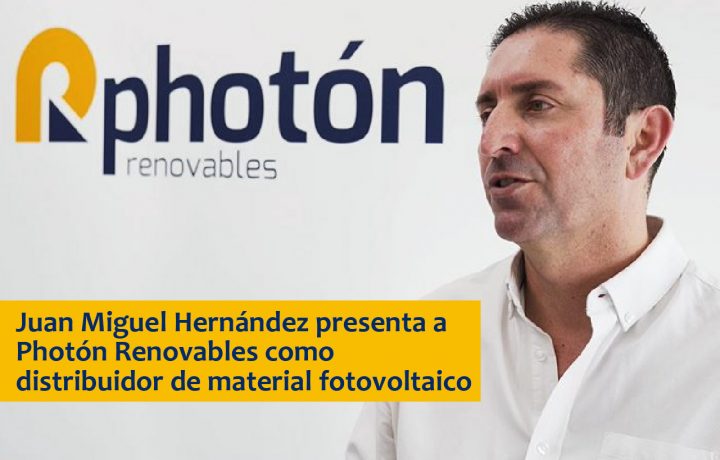 Juan Miguel Hernández, gerente de Photón Renovables, presenta la historia y actividad de la compañía
