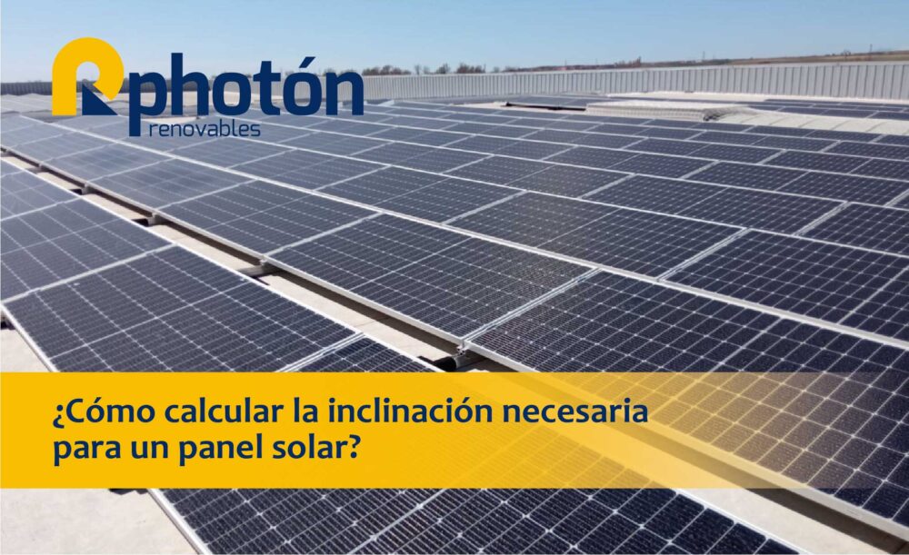 Inclinación para un panel solar