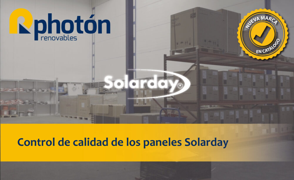 Control de calidad de los paneles Solarday